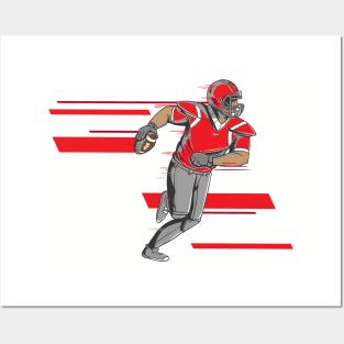 Speed Footballer - Sports Gift Posters and Art